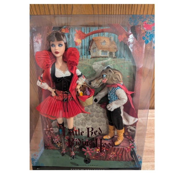 Barbie Other - Barbie Silver Label Little Red Riding Hood & Wolf Collector N3245 2008 Mattel